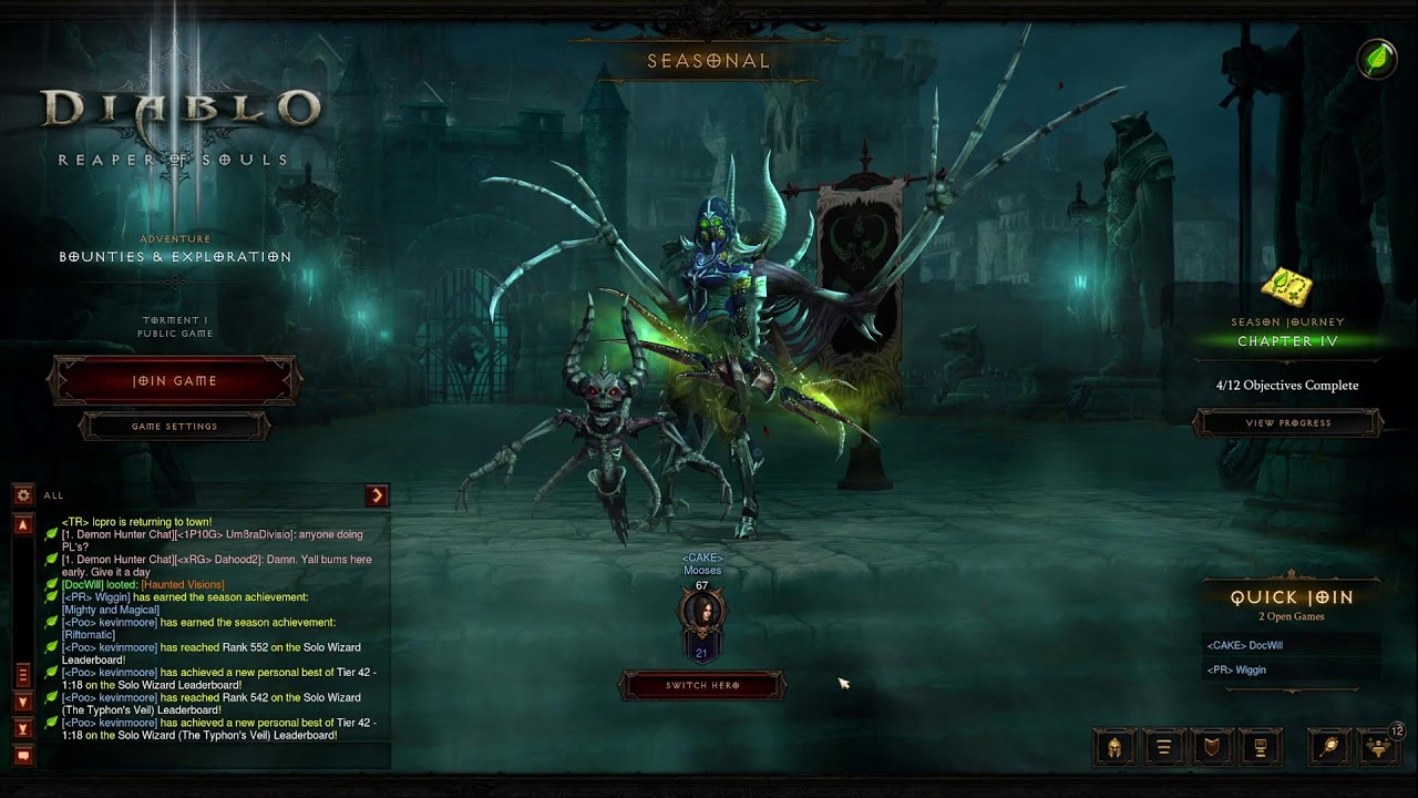 Diablo 3 Season 28 Necromancer | Rypper Gaming Live Stream LVL 21+