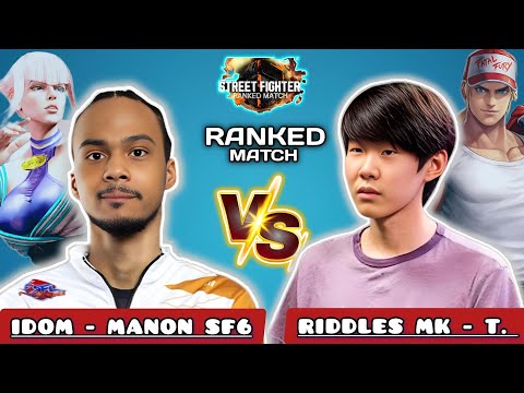 SF6 ▰ iDom ( Manon ) VS Riddles MK ( Terry ) ▰ High Level Gameplay