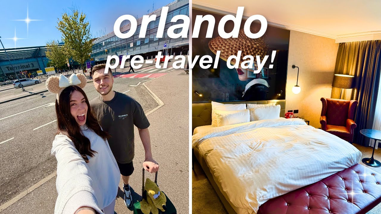 PRE TRAVEL DAY VLOG 💫 | Orlando Florida 2025 l Radisson Red Hotel at Heathrow Airport💗