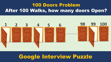 Puzzle 1 | Google Interview Puzzle | 100 Doors Brain Teaser | Mind Your Logic English