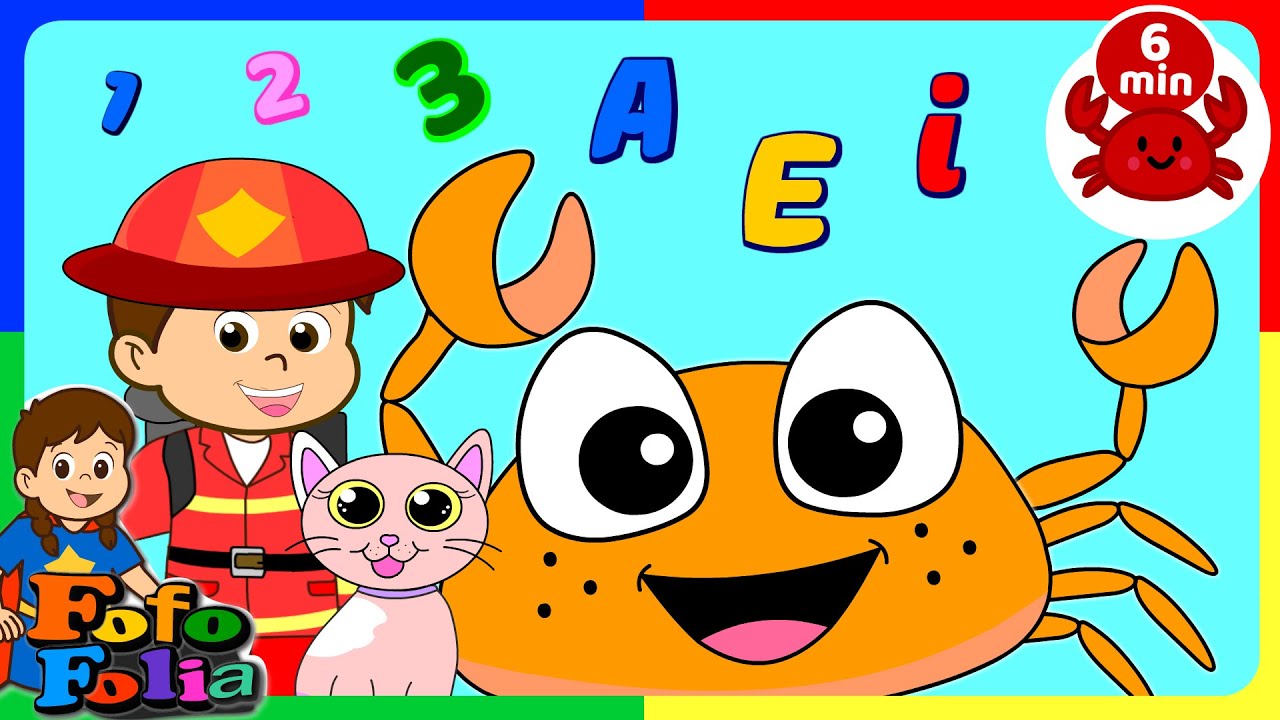 6 Minutes of Fun Learning! Letters, Colors & Food | Kids Dance Song | Fofofolia