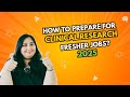 How to Prepare for Clinical Research Fresher Jobs 2025? | Clinical Research Placement Preparation |