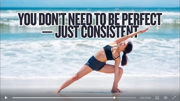 You Don’t Need to Be Perfect — Just Consistent #inspiration #rfa