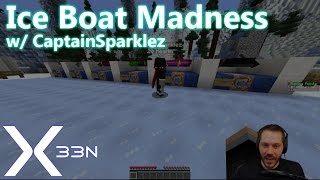 Minecraft:  Ice Boat Madness w/ CaptainSparklez