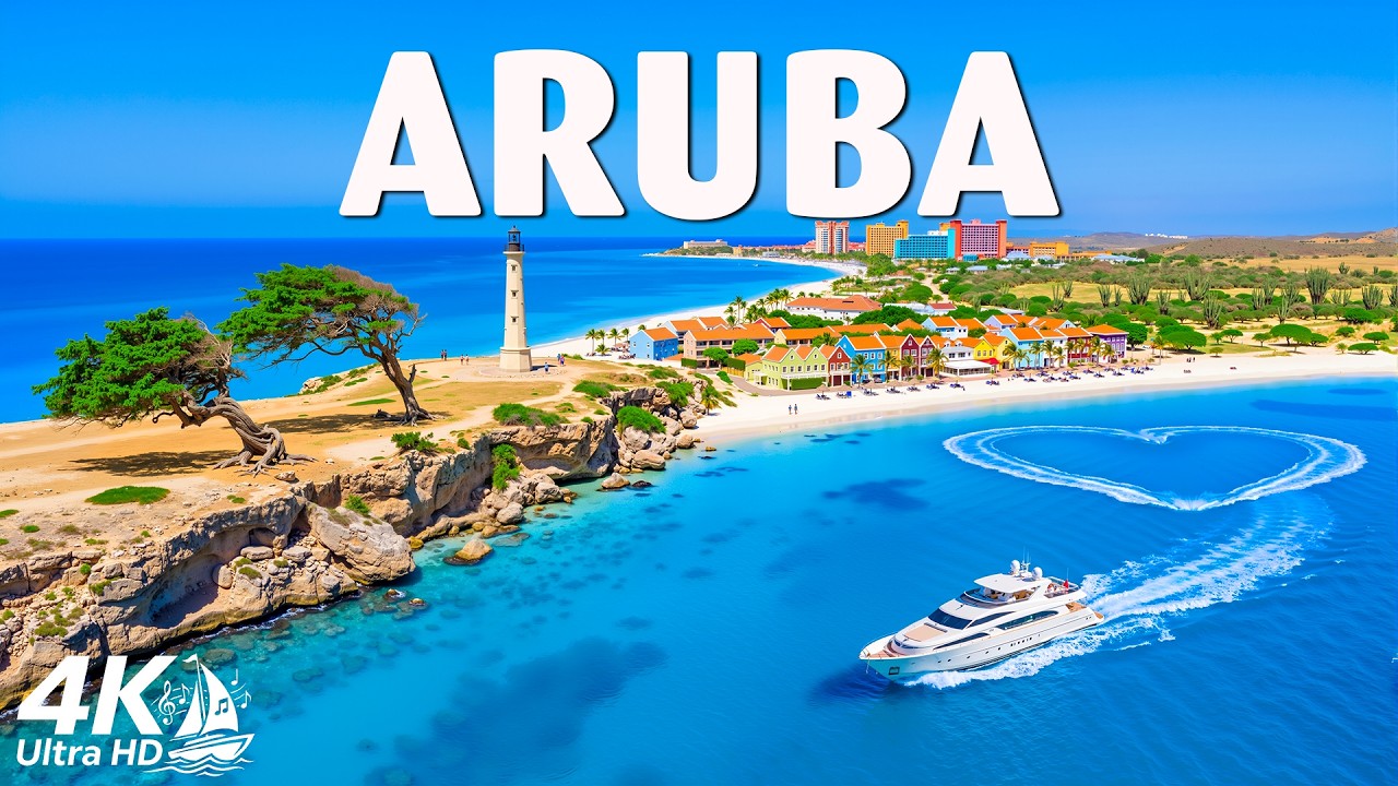 Aruba 🇦🇼 4K Drone Footage | Turquoise Seas, White Sand Beaches & Caribbean Paradise