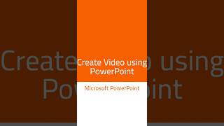 Quickly Convert your Power Point slide contents into Video (MP4 format)