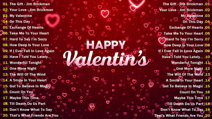 Valentine's Day Special Love Songs 2023 💖 Jim Brickman, David Pomeranz, Celine Dion, Martina Mcbride