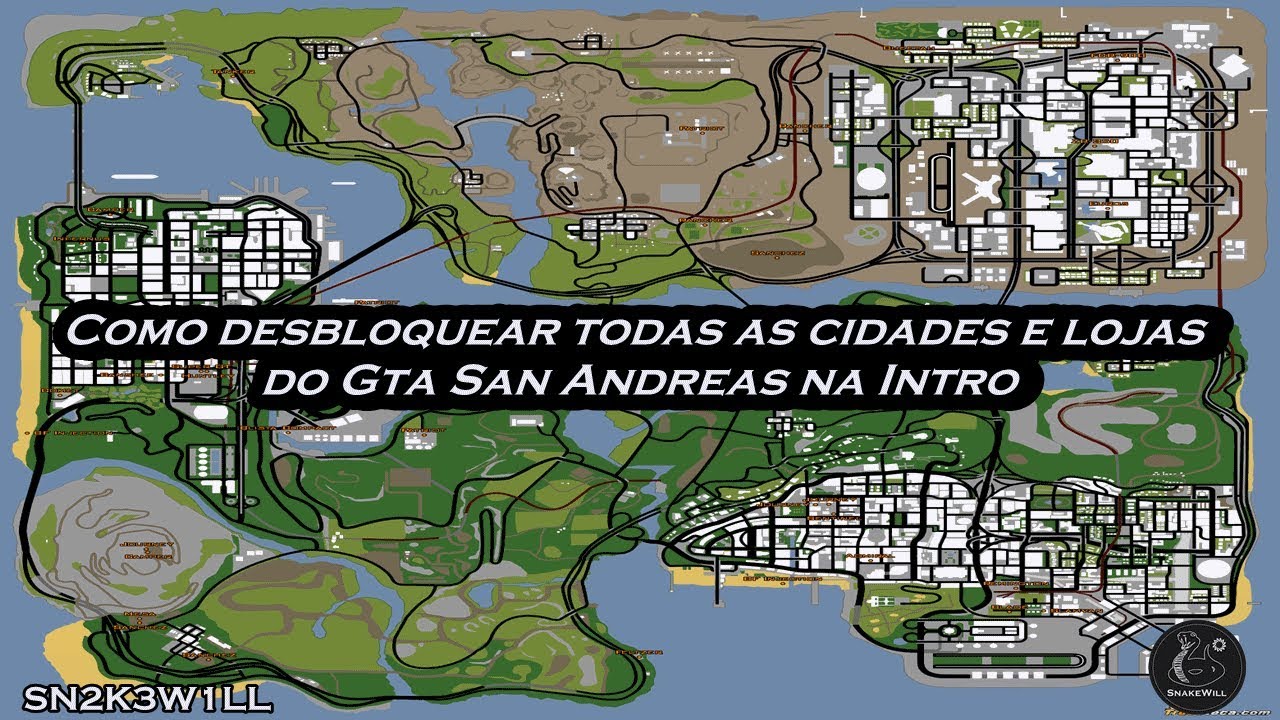 Como desbloquear todas as cidades e lojas do Gta San Andreas na