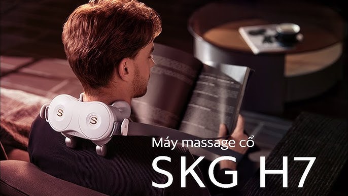 SKG H7 Shiatsu Neck and Shoulder Massager, Neck Massager with Heat for Pain Relief Deep Tissue, Electric Kneading Massager with 4 Heating Levels and