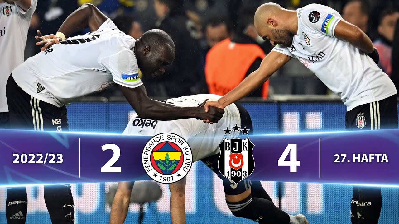⁣Fenerbahçe (2-4) Beşiktaş - Highlights/Özet | Spor Toto Süper Lig - 2022/23