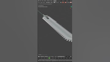 Creating a Chainsword for Cyberpunk Guts in Blender and Adobe Aftereffects #shorts