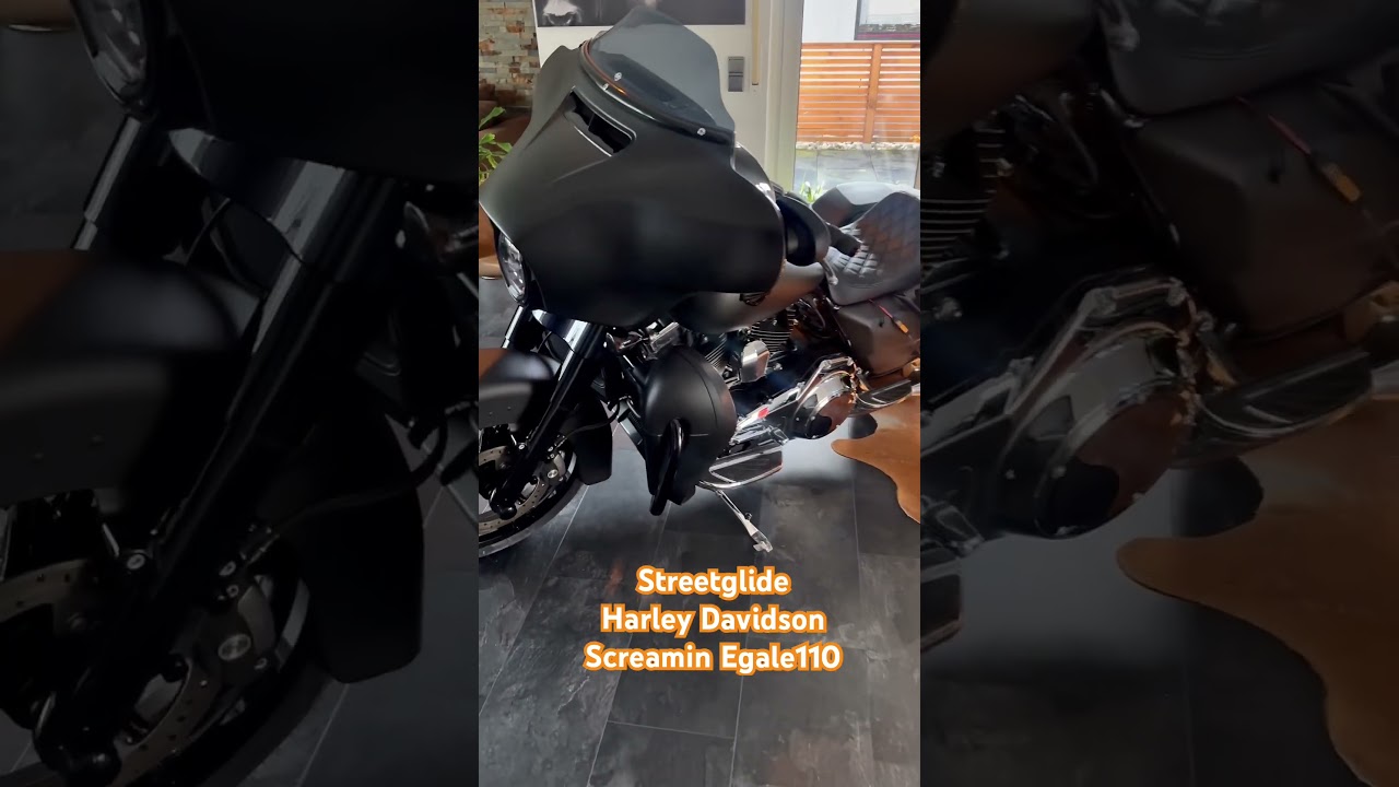 Streetglide Harley Davidson Mattschwarz 