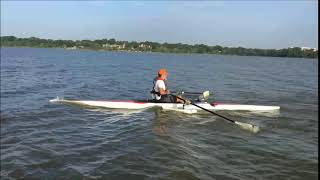 John Fay Rowing in a RESOLUTE Adaptive Seat with Dallas United