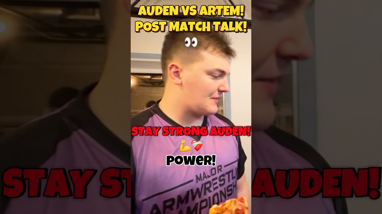 Auden Larratt Explains Why He Lost to Artem Taranenko in Armwrestling!👀 
