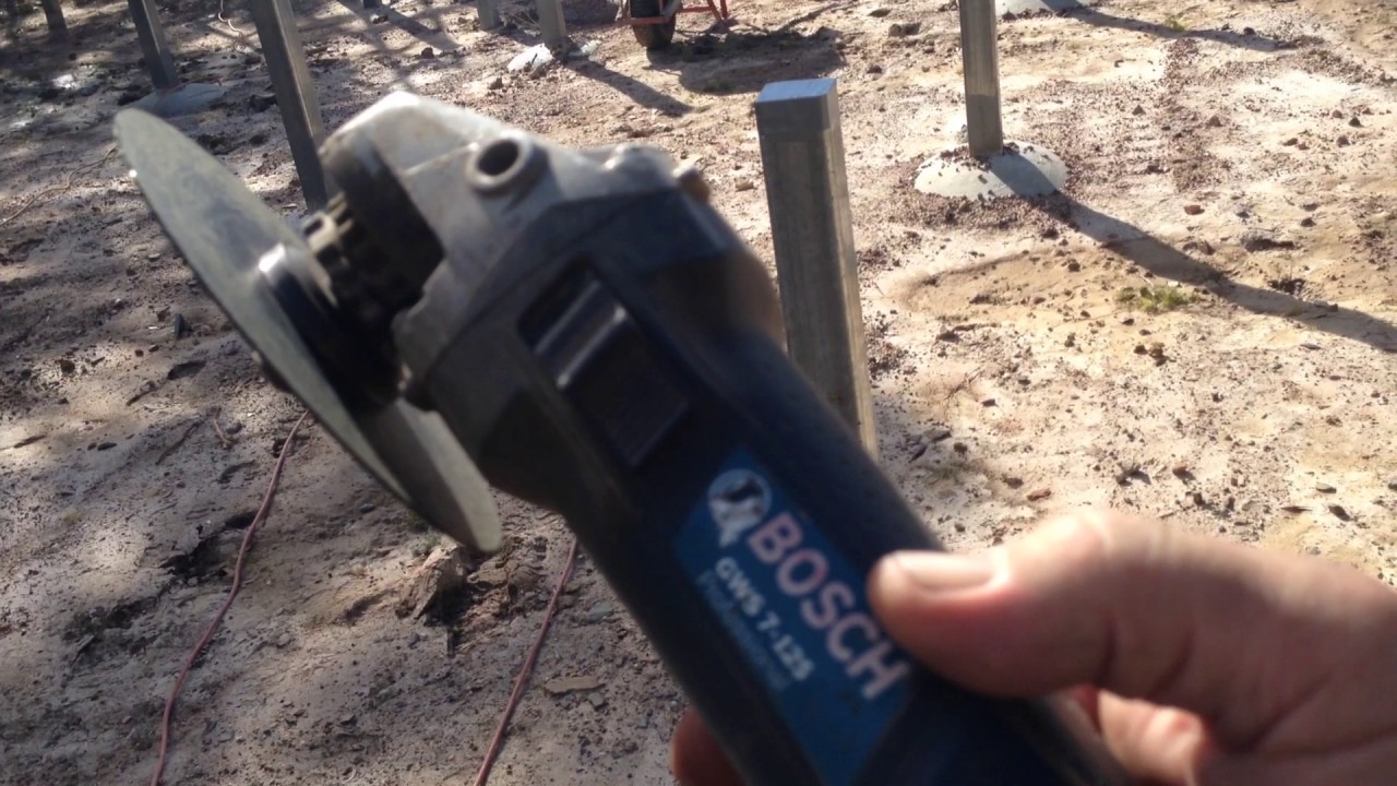 House restumping in Brisbane, How to cut steel posts safely and