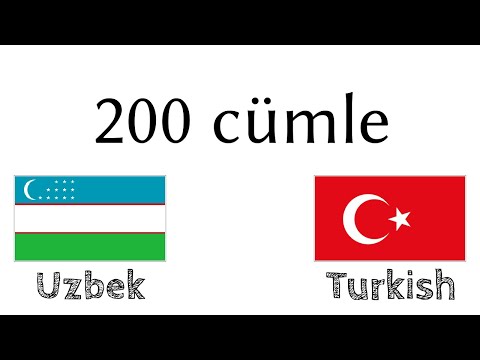 200 cümle - Özbekçe - Türkçe