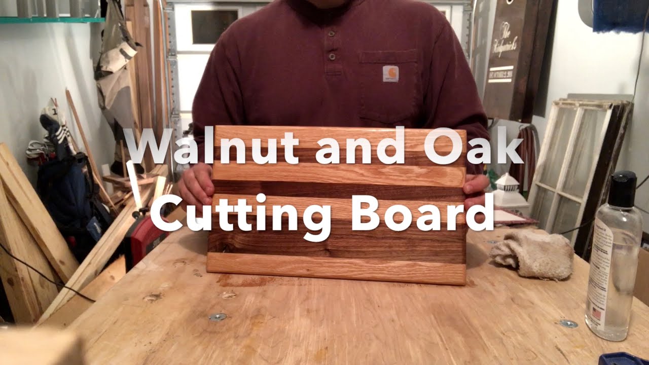 Walnut and Oak Cutting Board - YouTube