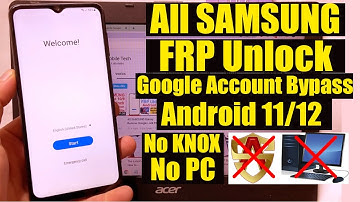 SAMSUNG FRP Bypass Without KNOX - Samsung Android 11 Frp Bypass Without Alliance Shield  2022