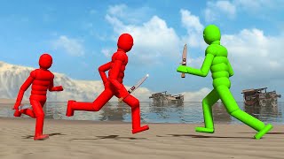 Active Ragdoll Physics & NPC Wars in Overgrowth #9