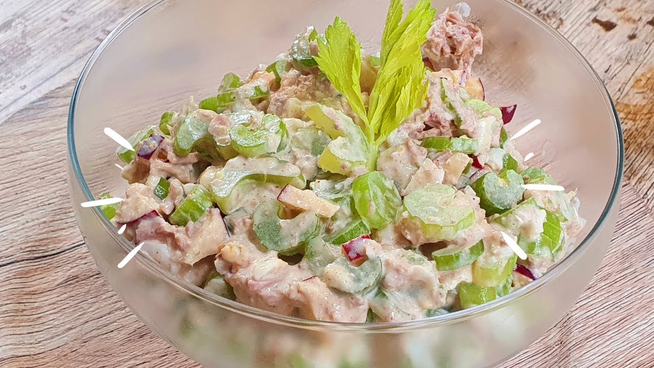 Салат из сельдерея и тунца