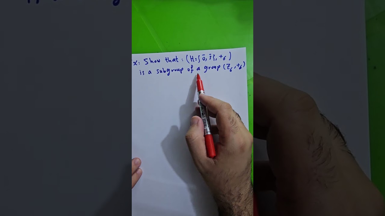 محاضرة 1 (الفصل الثالث) الزمرة الجزئية وشروطها. نوار الأسدي