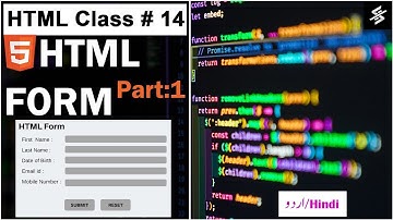 HTML Forms Part#1  | Urdu/Hindi | HTML Class#14