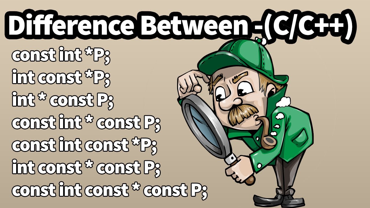 const int คือ  Update 2022  Difference Between const int *ptr , const int *const ptr , and many |Concept of Pointer in C/C++