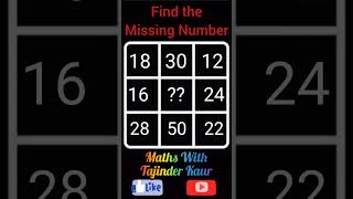 🎯 Genius Challenge😎 : Find the Missing Number FAST!🧐 #iq  #maths #trending #viral #shorts #iqtest