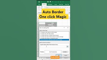 Auto Border in Excel – One Click Magic! ✨