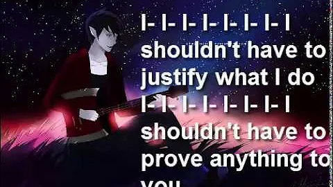 Marshall lee - i'm just your problem  LYRICS