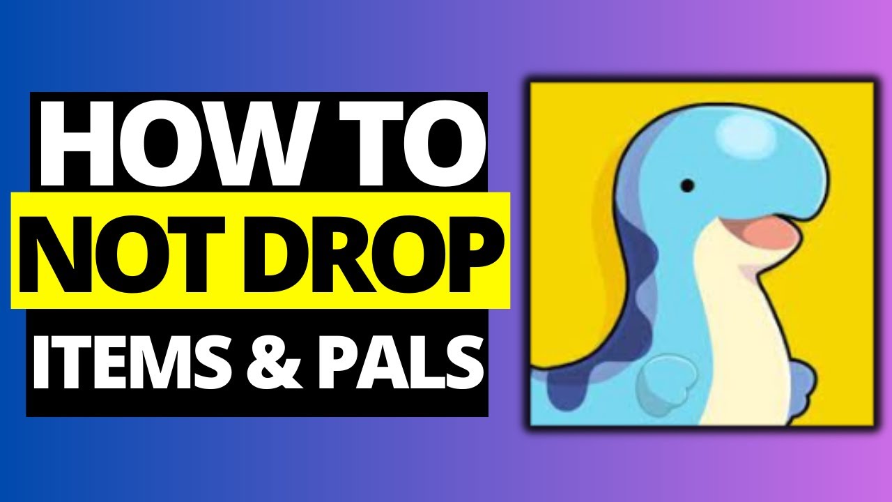 How To Icnrease Drop Rates In Npalworld How To Not Drop Pals & Items After You Die in Palworld - YouTube