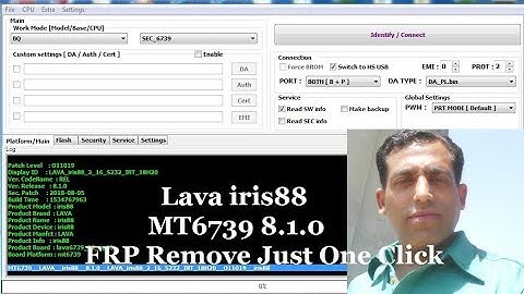 Lava iris88 MT6739 FRP Remove Done By CM2 Just One Click