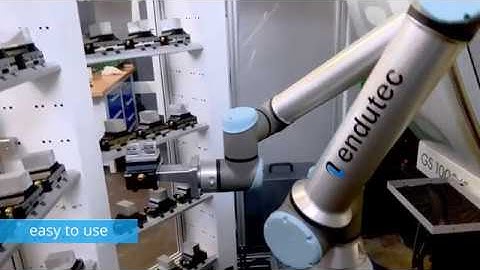 4K HD | Endutec CNC Beladung mit Universal Robots UR10e