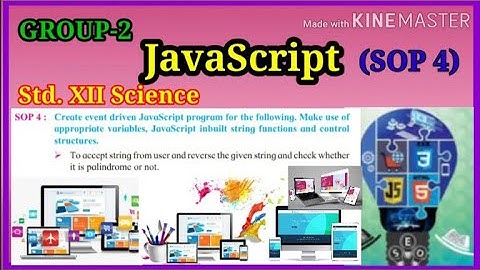 Group-2 JavaScript  SOP4  Std. 12 Science  I.T