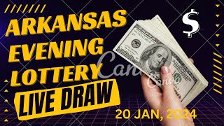 Arkansas Evening Lottery Draw Results - 20 Jan, 2024 - Cash 3 & 4 - Natural State Jackpot - Lotto