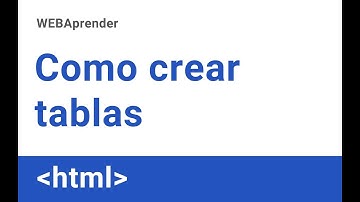 Tablas – Curso HTML