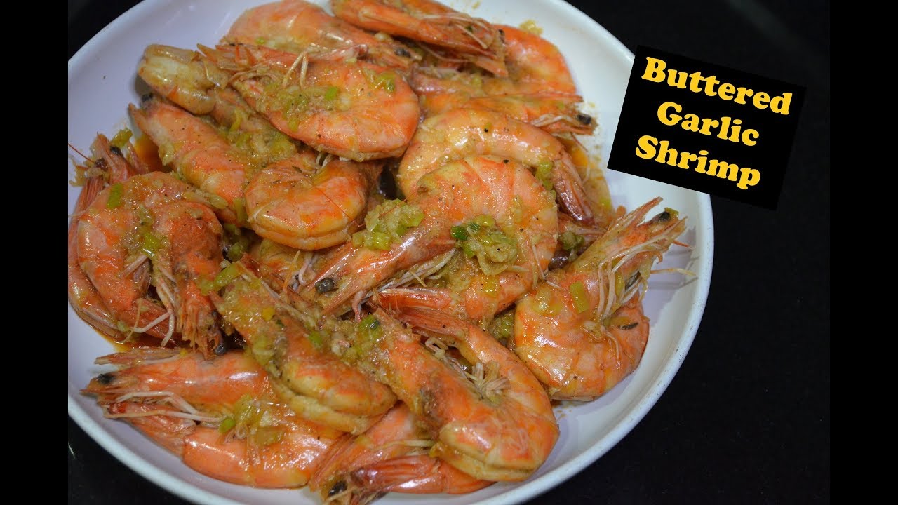 Buttered garlic shrimp YouTube