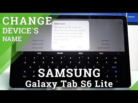 How to Change Device Name on SAMSUNG Galaxy Tab S6 Lite – Rename Android Device