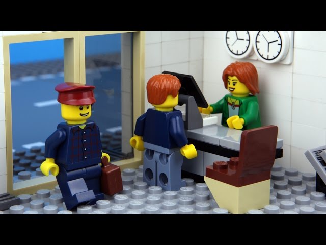 Lego City Hotel - Funny Lego Stop Motion Animation