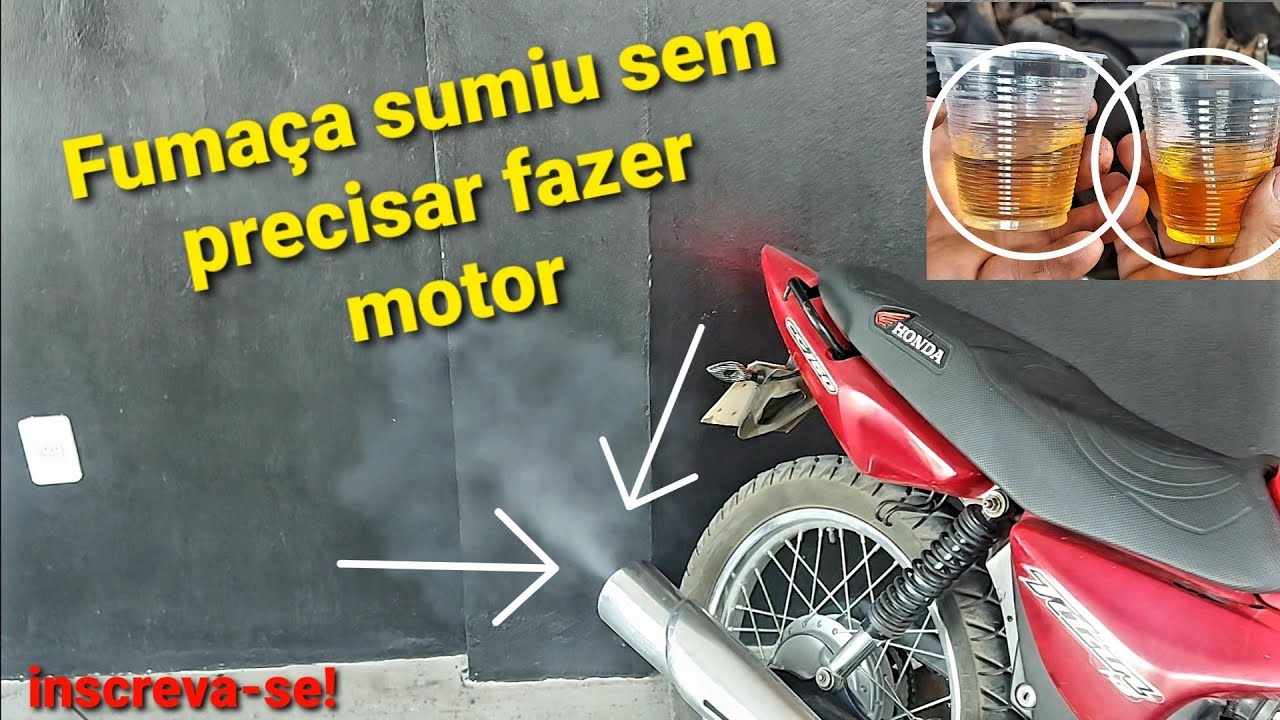Moto fumaçando muito veja o que fizeram com essa moto - YouTube