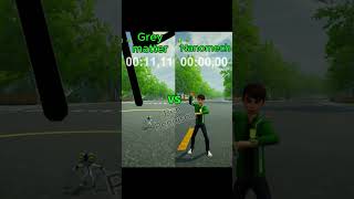 Who is the FASTEST?👽GREYMATTER vs NANOMECH🐜(MICRO BATTLE!)🤏 #ben10  #galvan  #ben10game