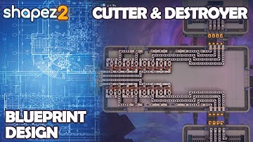 Shapez 2 Blueprint - Cutters, Half Destroyer & Quarter Destroyer