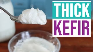 HOW TO MAKE THICK KEFIR ⭐ Greek Yogurt Consistency!
