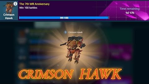 CRIMSON HAWK / FINAL BATTLE - War Robots 7th Anniversary Event |Skirmish