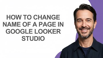 How to Change Name Of a Page In Google Looker Studio - KevinHowTo