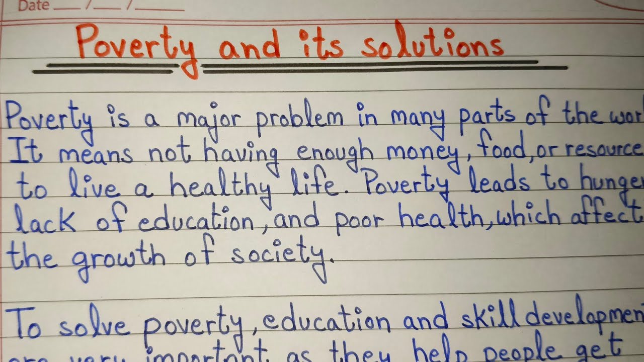Essay on Poverty and its Solutions | Poverty and its Solutions Essay | Essay Writing 