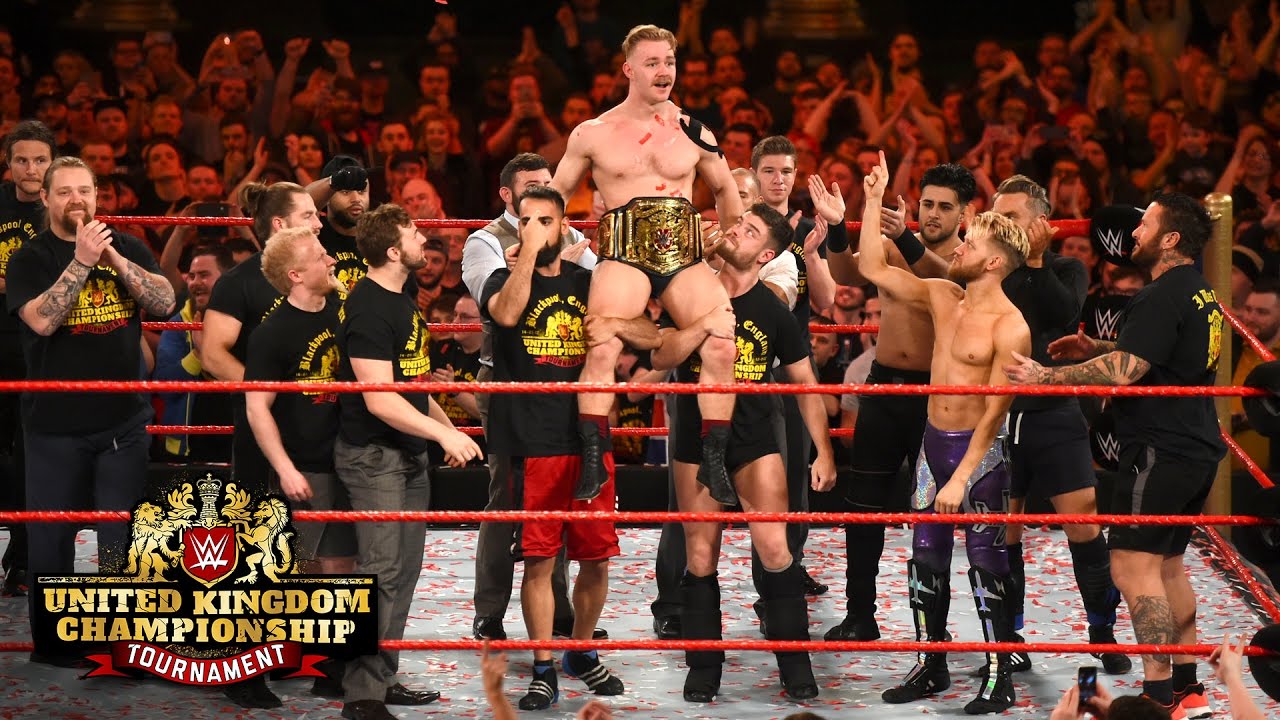 WWE United Kingdom Champion Tyler Bate celebrates his historic victory: Exclusive, Jan. 15, 2017 - YouTube