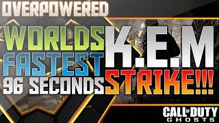 Celebrity COD: Ghosts - WORLD'S FASTEST "K.E.M. STRIKE" 96 SECONDS!!! *SOLO* (Call of Duty: Ghost) Wealth