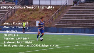Yotaro Furutani 2025 Fall Highlights Monroe University Njcaa D1