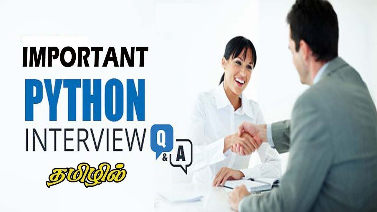 #4 | Top 100 Python Interview Question and Answers in Tamil - YouTube